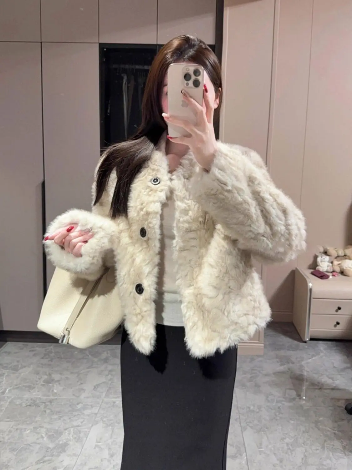 Manteau Long en fausse fourrure avec capuche pour femmes, Transformation régulière, tenues de vacances, boléro, décoration, col rabattu, tendre OL