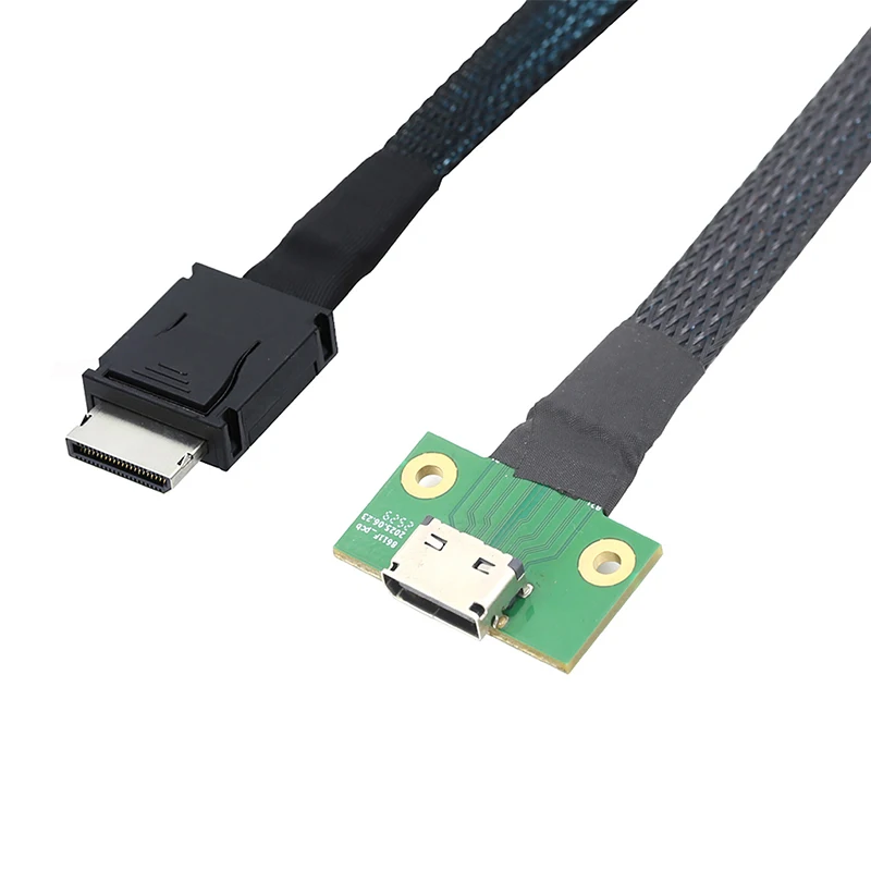 

Высокоскоростной переходной кабель для серверного кабеля PCIE Oculink SFF 8611 4I 42P в SFF-8612 4I