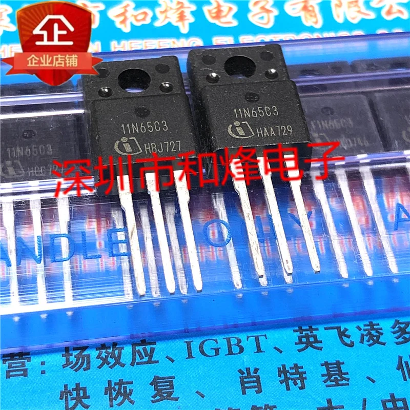 5PCS-10PCS 11N65C3 SPA11N65C3  TO-220F 650V 11A On Stock  New And Origjnal