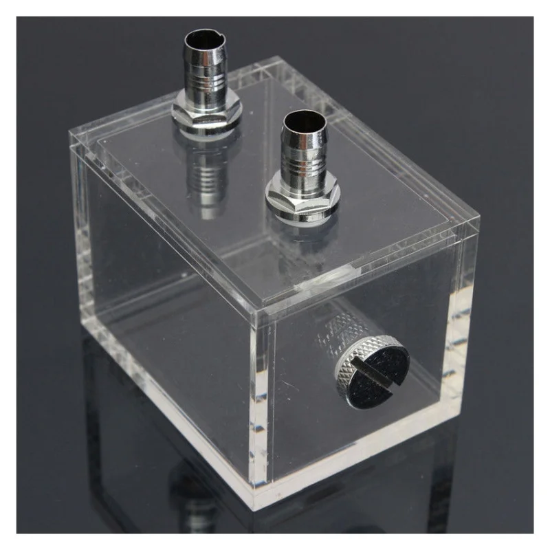 New 200ml Acrylic water tank cooler water cooling radiator pc cpu water block Transparent