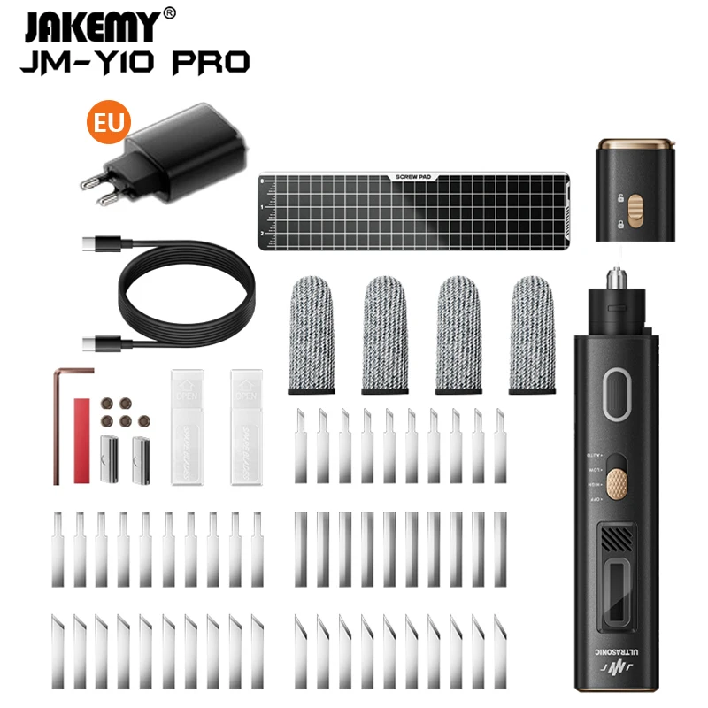 ※ 新品未使用 ※超音波電動カッターJAKEMY JM-Y10 PRO 日本仕様 Jakemy JM-Y10 プロ超音波切断ナイフ OLED スクリーン過熱保護 DIY