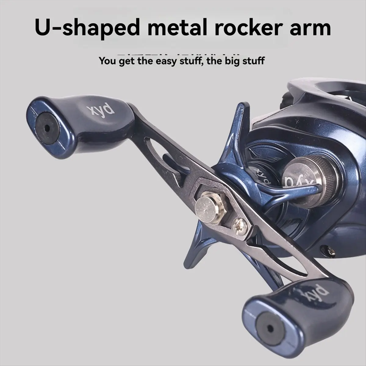 Carefree- Fishing Reel 7.2:1 Gear Ratio Dual Brake System Baitcasting Reel Waterproof Anti Rust Fishing Reel Right
