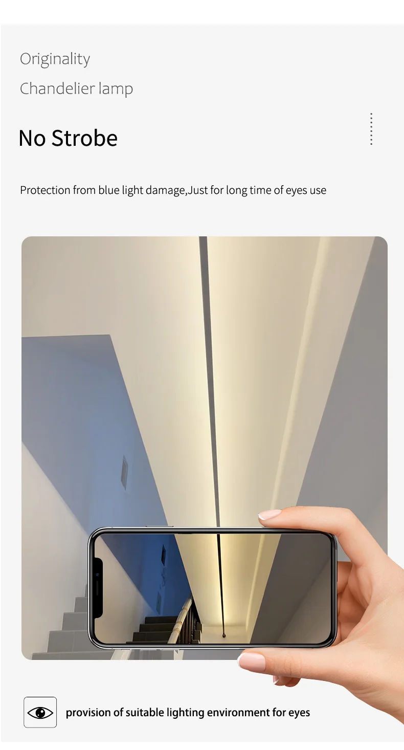Minimalist LED Strips Lamp Skyline Corridor Ceiling Light Living Room Wall Lamp Long Line Decor Bedroom Nordic Home Lighting