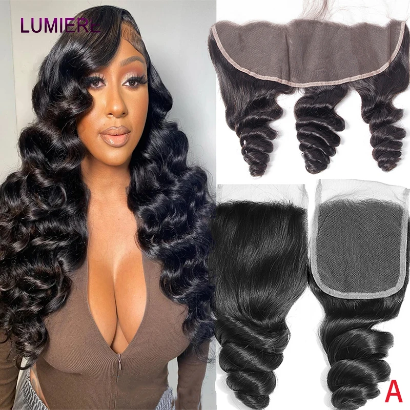 

Натуральные бразильские волосы Loose Deep Wave: HD прозрачный швейцарский кружевной фронтальный патч 13x6, а также кружевные закрытия 4x4, 5x5, 6x6, 360-градусные кружевные патчи из необработанных человеческих волос