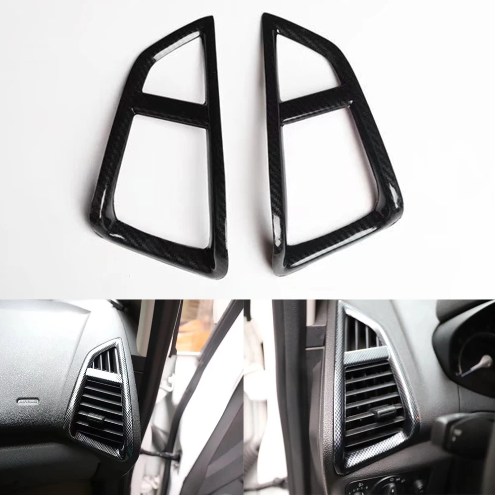 For Ford Ecosport 2013-2017 Car Dashboard Side Air Outlet Vent Frame Trim Styling Interior Auto Moldings