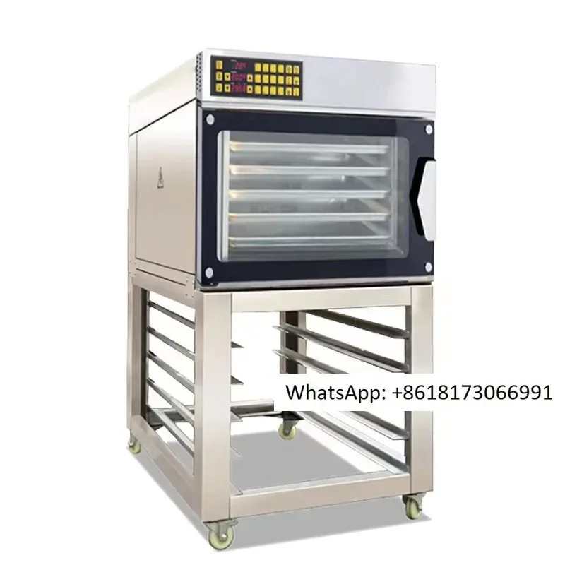 Commercial deck hot air circulation intelligent steam gas convection oven 12 trays