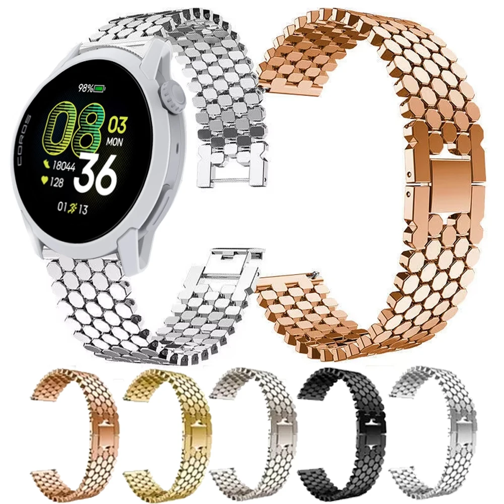 22 mm Metallarmband für COROS PACE 4 PACE 3 Edelstahlarmband für COROS APEX 4 42 mm/APEX 2Pro/APEX 46 mm/APEX Pro Zubehör