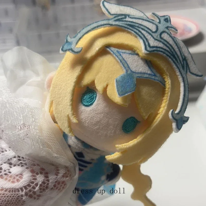 Anime 10cm Game Genshin Impact Vodyanitsa Vesna Kawaii Cosplay Soft Cotton Doll Starfish Body Cartoon Mini Toy Figures Gift