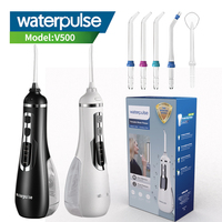 Waterpulse V500 Portable Water Flosser Cordless Oral Cleaner Dental Irrigator With Massage Function CE Certificate