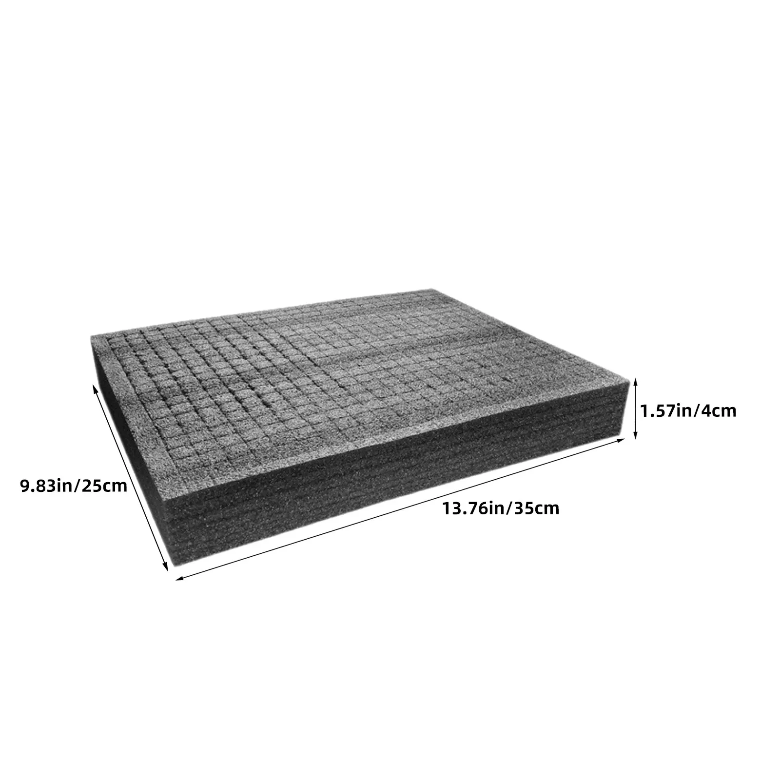 2Pcs Black Pe Foam Inserts for Daily Use Multi-Use Packing Liner Jewelry Padding Electronics Protection Cushioning