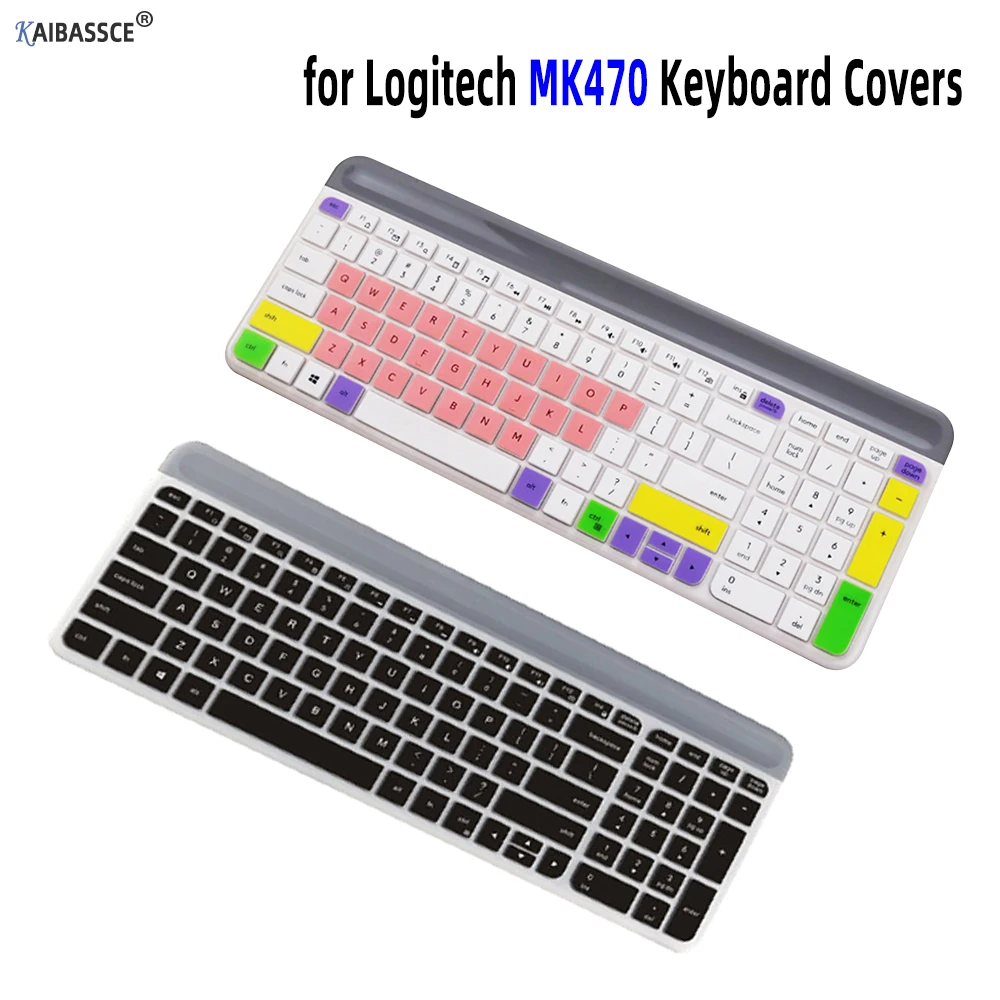 Soft Silicone Dustproof Keyboard Film For Logitech MK470 Slim Wireless Keyboard Cover Skin Protector MK470 Keyboard Accessories