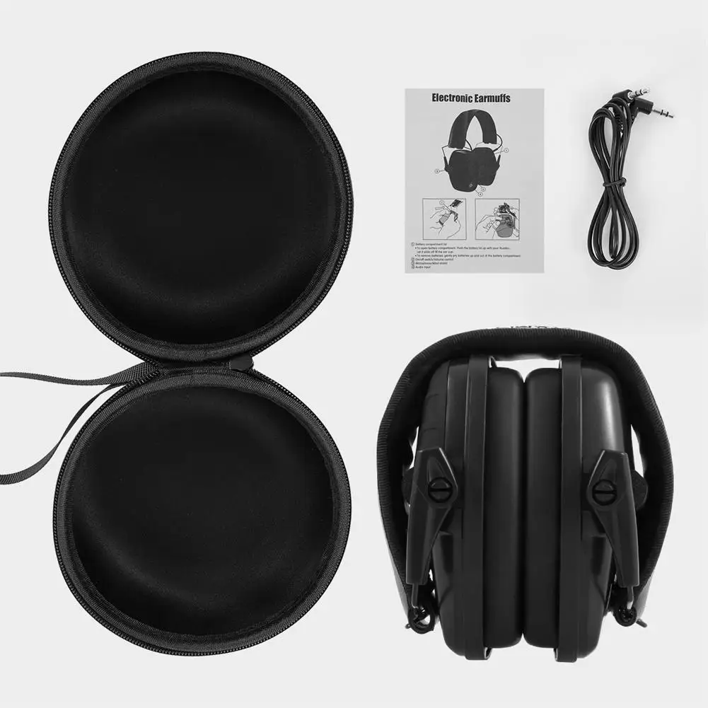 Outdoor Shooting Ear Protective Safety Earmuffs Noise Cancelling Passive Headphones Hearing Protector