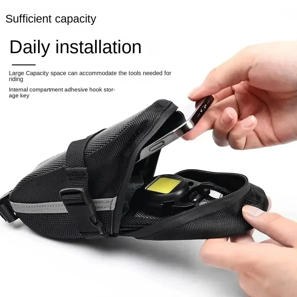 Durable Bicycle Bags Multi-function Bicycle Saddle Bag Rainproof MTB Seatpost Rear Storage Pouch Cycling Equipment image 3