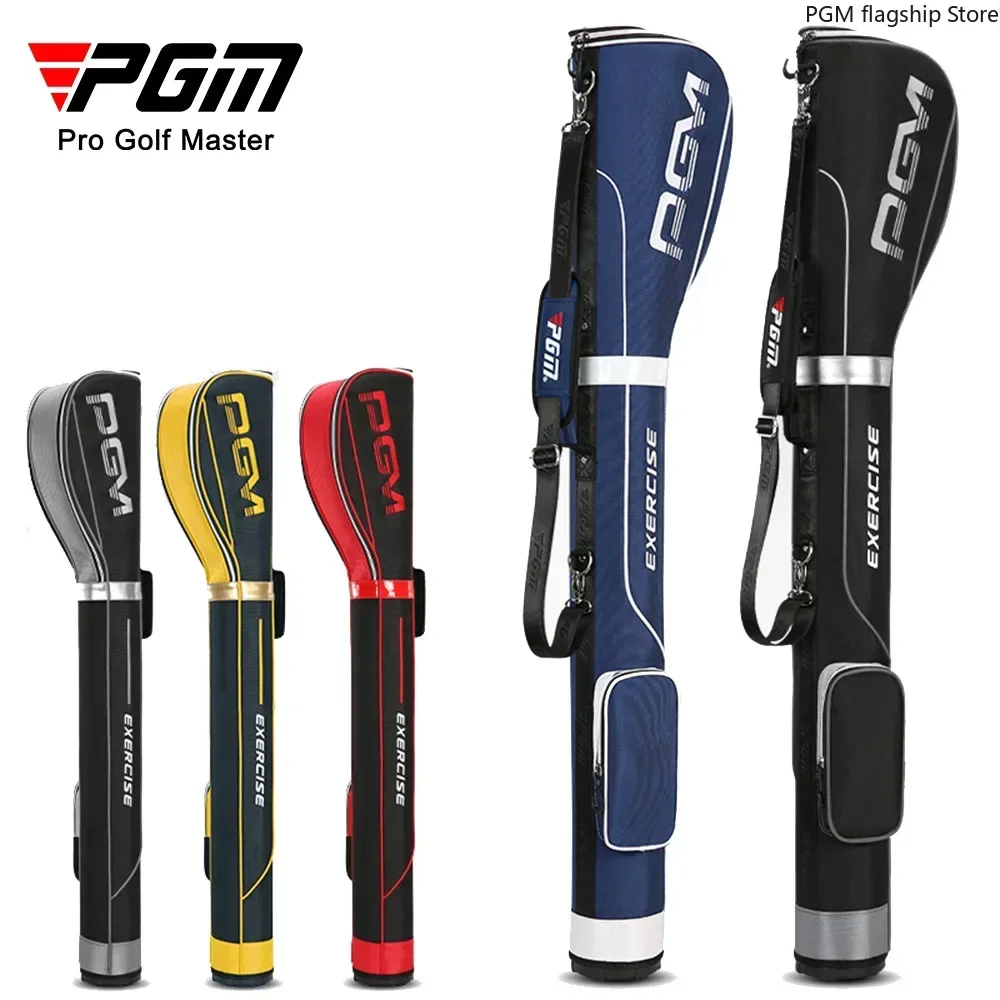 pgm-golf-bags-ultra-light-stand-gun-bag-women-men-pack-large-capacity-accessory-hold-6-7pcs-clubs-removable-belt-qiab019