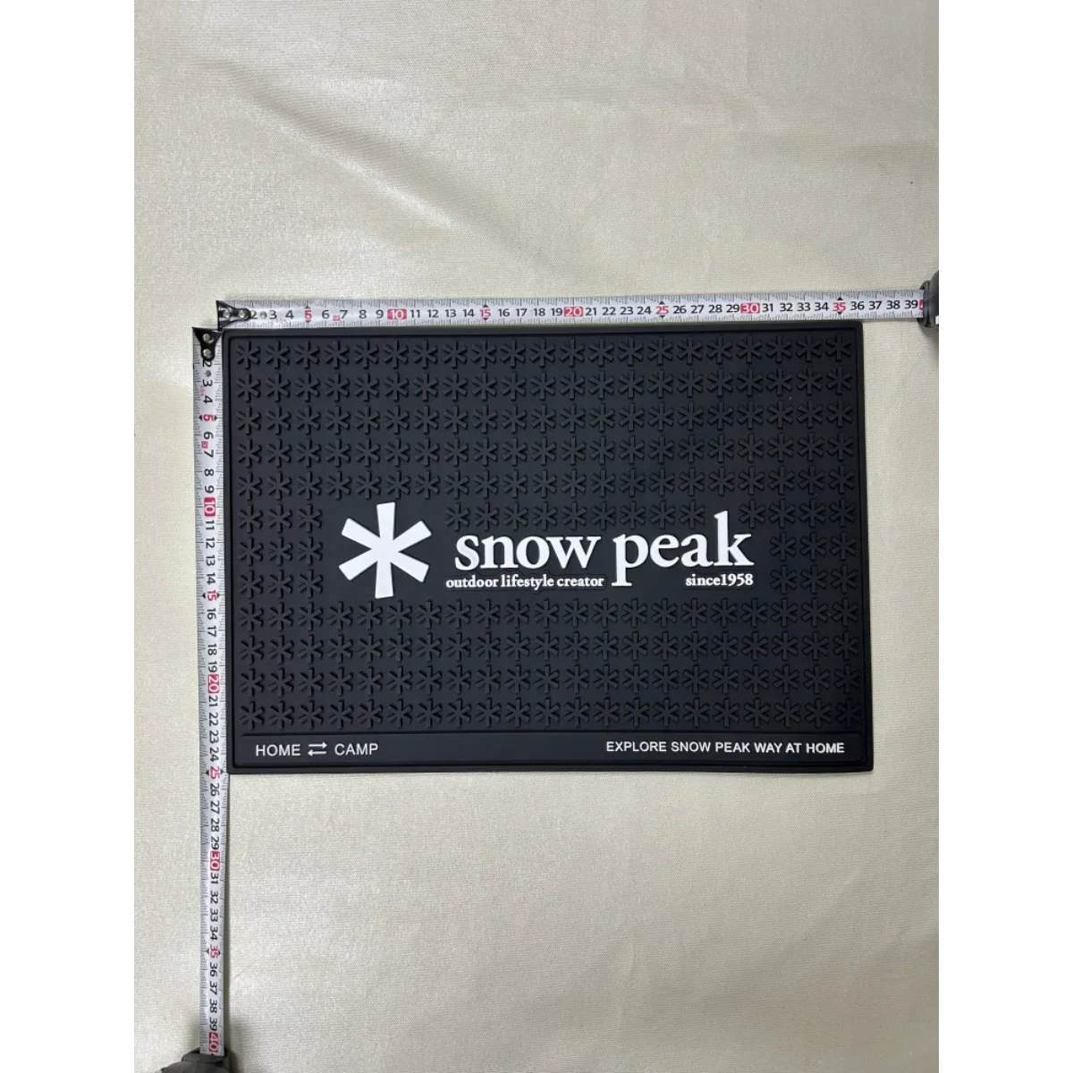 Snow Peak 36*25cm Kaffeetrockenmatte Silikon-Arbeitsplattenmatte Rutschfest Wasserdicht Hitzebeständig Tragbar für Reisen, Outdoor und Camping – Detail 3