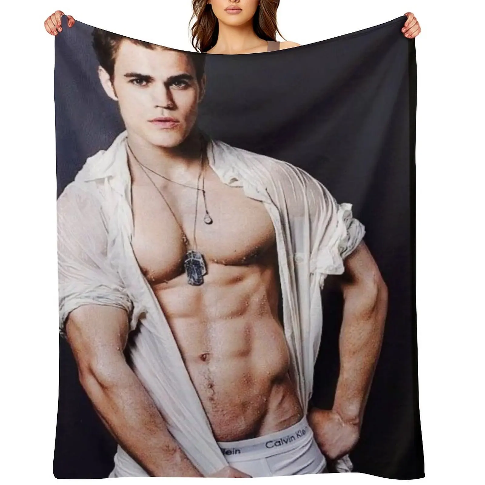 

Paul Wesley Throw Blanket Thins Camping sofa bed For Sofa Thin Blankets