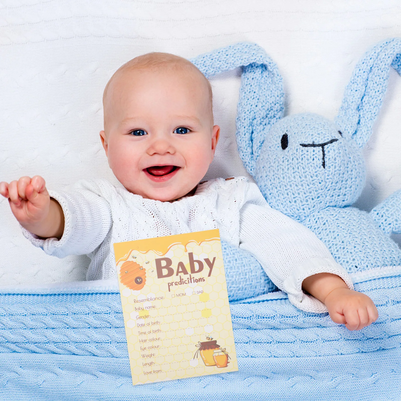 

20 Pcs Baby Prediction Cards Shower Game Supplies Gender Reveal Party DIY Decorations Fun Activities Baby Sprinkle Gifts