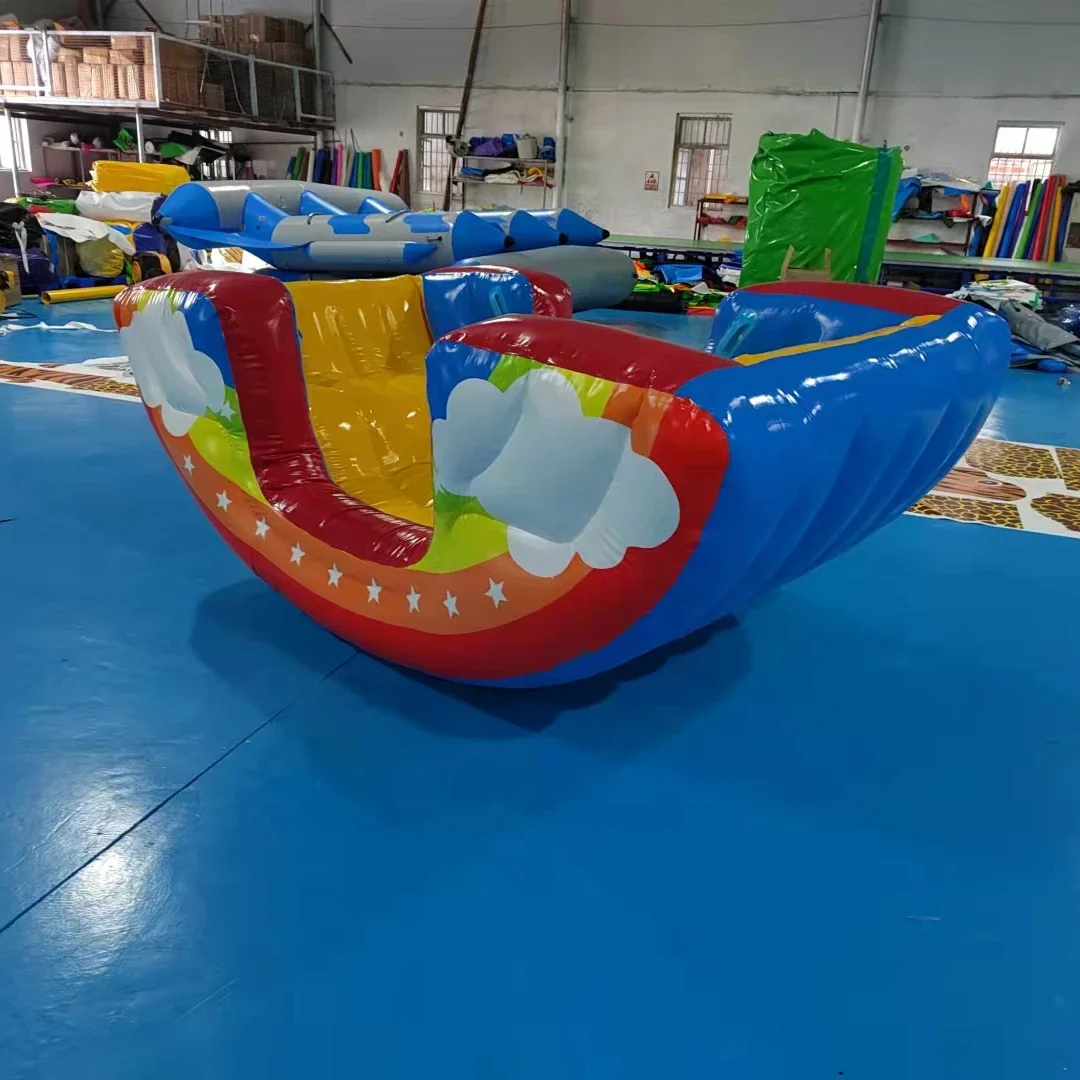 

Airtight Inflatable Air Disco Pangpang Inflatable Viking Seesaw Totters for kids indoor soft play center