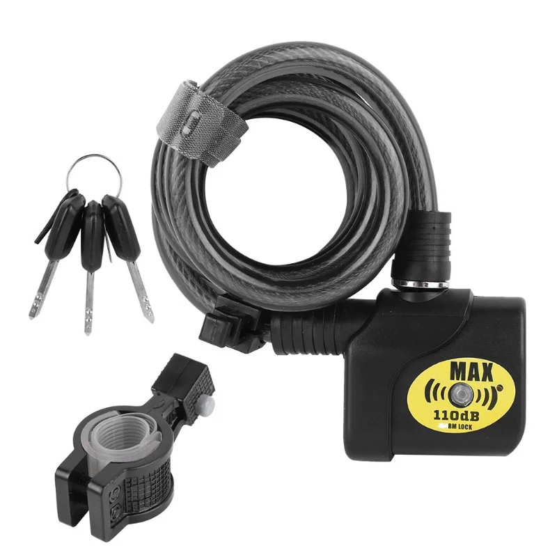 

Electronic 110dB Alarm Chain Security Lock Anti Theft For Bike Motorbike