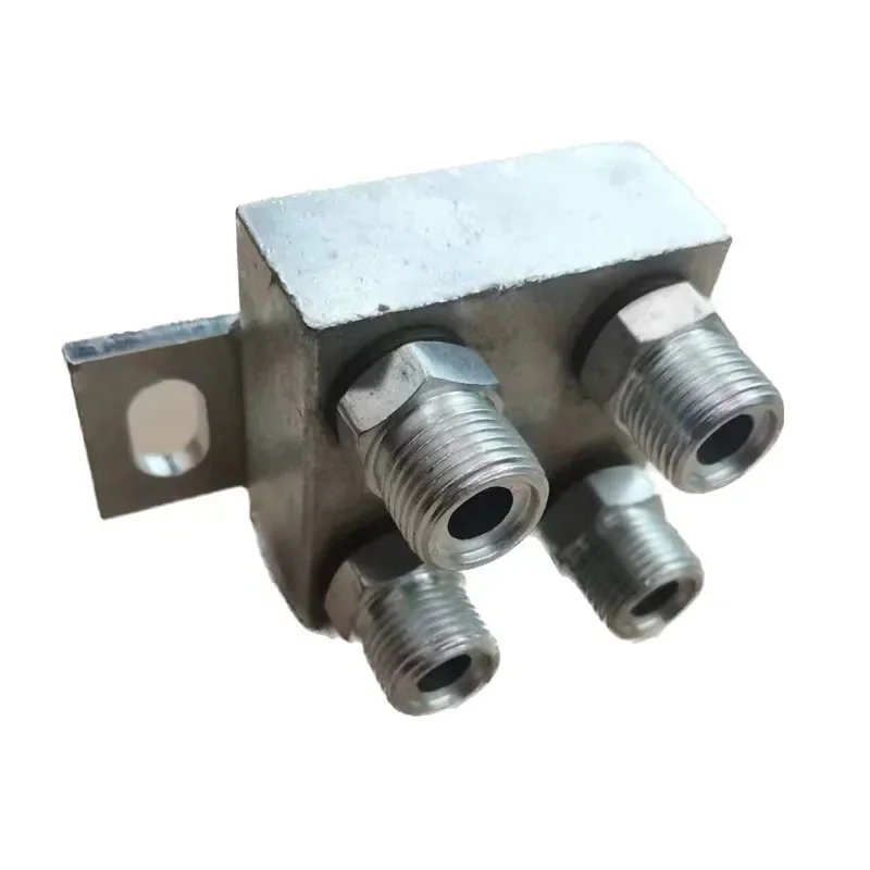 Forklift accessories accessories side shift modification oil pipe four way joint M16-18 flat joint force