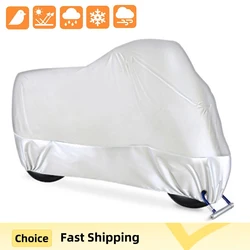 Waterproof Motorcycle Cover Outdoor Indoor Scooter Wear-resistant Fabric Motorbike Cover All Season Dustproof UV Protective