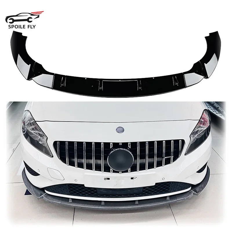 

2013 2014 2015 For Mercedes A Class W176 Standard Pre-facelift Front Bumper Lip Splitter Diffuser Spoiler Bumper Guard By ABS