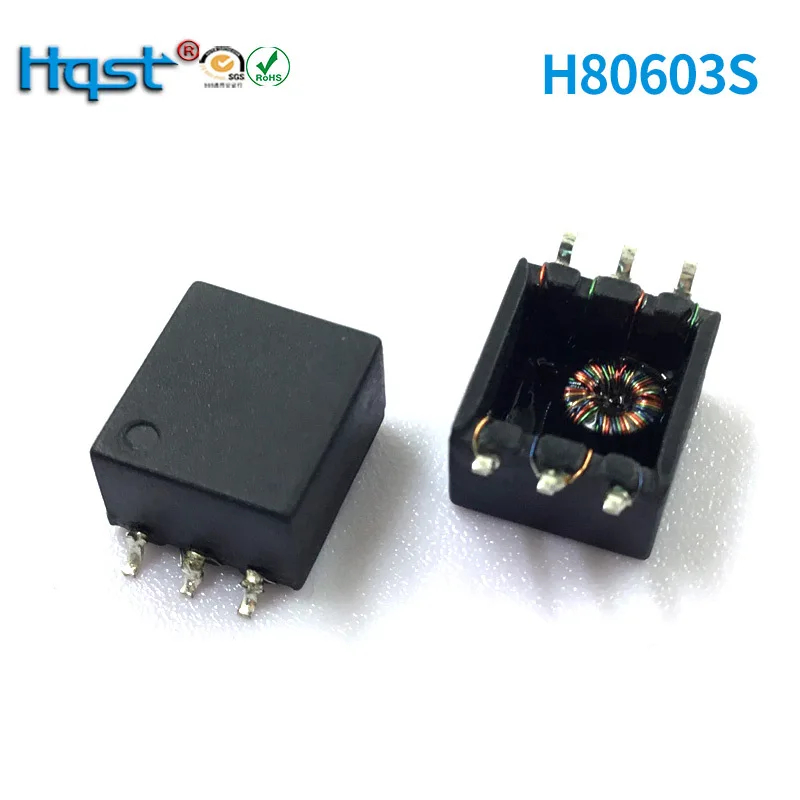 H80603s 6pin Common Mode Choke 1mh Inductance Wide Temperature Network Filter Isolation Transformer Factory Self-Pin