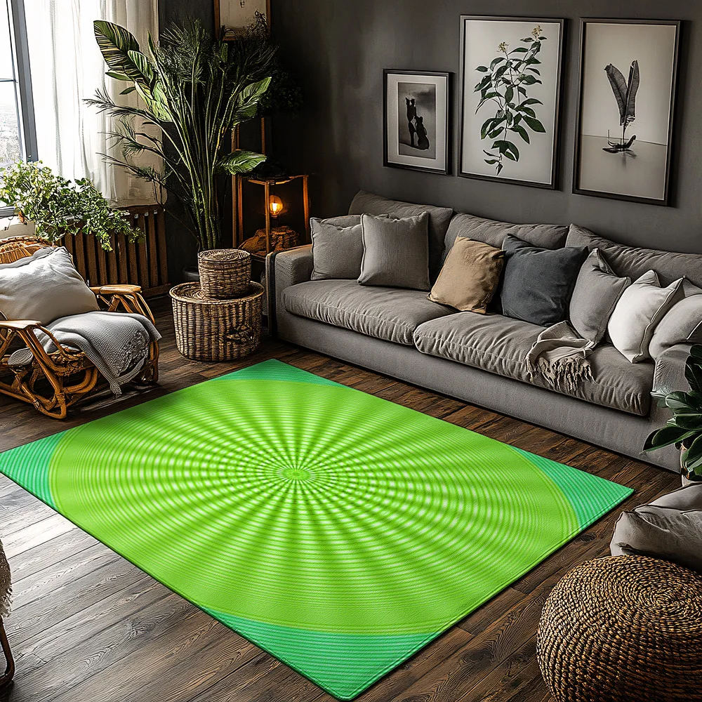 

Tuniu Bright Green Non-Slip Floor Mat Rug for Home Kitchen Bathroom Decoration