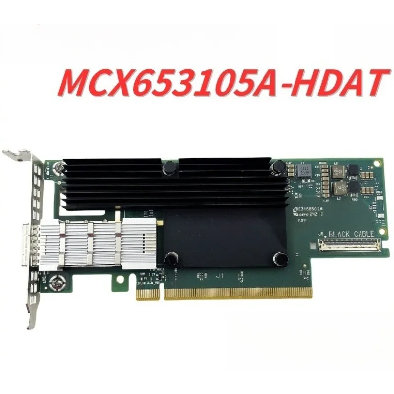 

Mellanox MCX653105A-HDAT ConnectX-6 VPI однопортовая сетевая интерфейсная карта 200 ГБ QSFP56