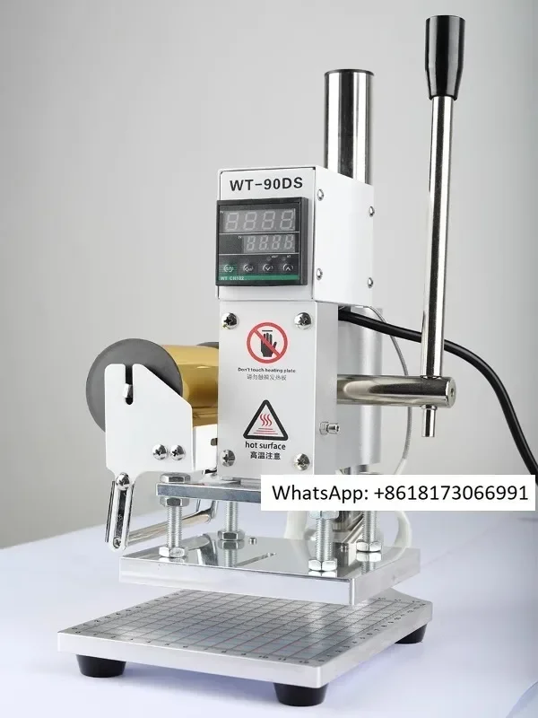 

Hot stamping machine, small manual marking machine, finished belt wallet, wooden PU indentation and branding machine