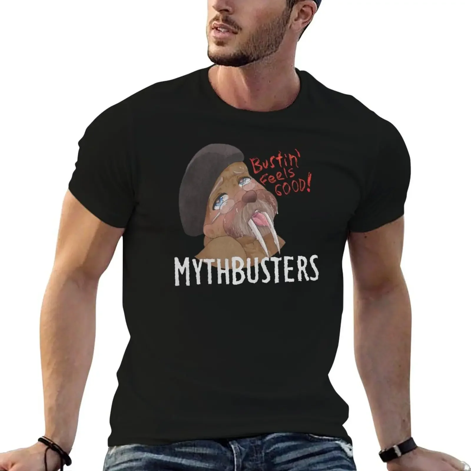 

Allen Pan Mythbusters T-Shirt animal prinfor boys topping vintage sweat big and tall t shirts for men