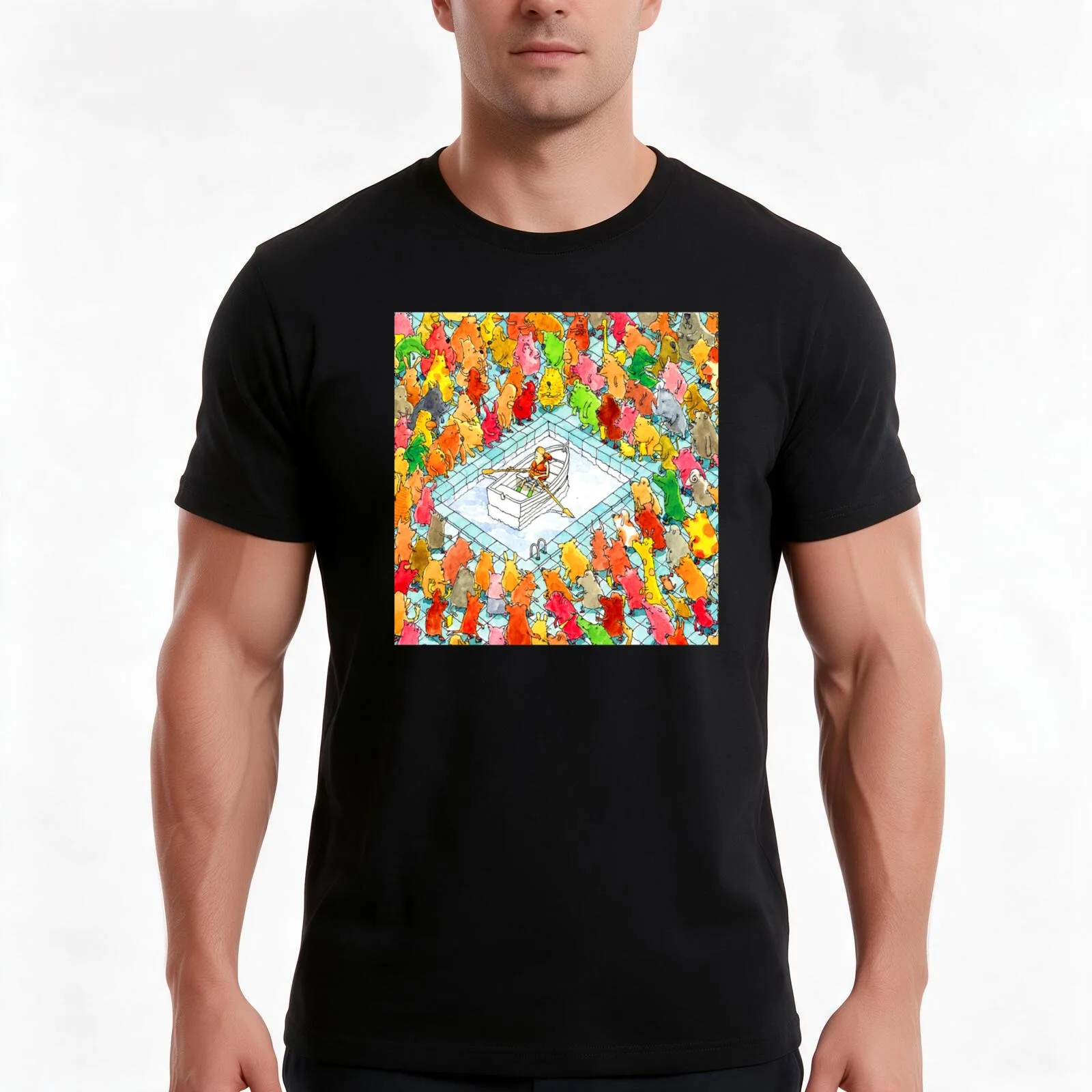 gavin dance happiness 2020 malamsenin T-Shirt, Summer Casual Cotton Tee, Oversized Streetwear Tops, Vintage Graphic Print
