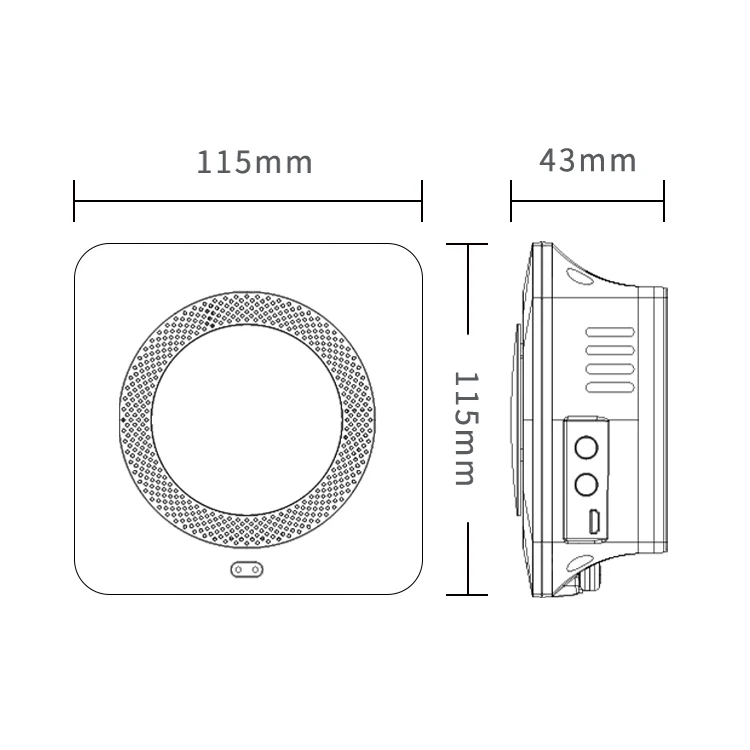 Sensor De Poluição Do Ar Interior, RS485 Amônia, Monitor De Qualidade Do Ar, Ndir Detector De Dióxido De Carbono, Detector De Co2 Com Protocolo Modbus RTU, 9 em 1