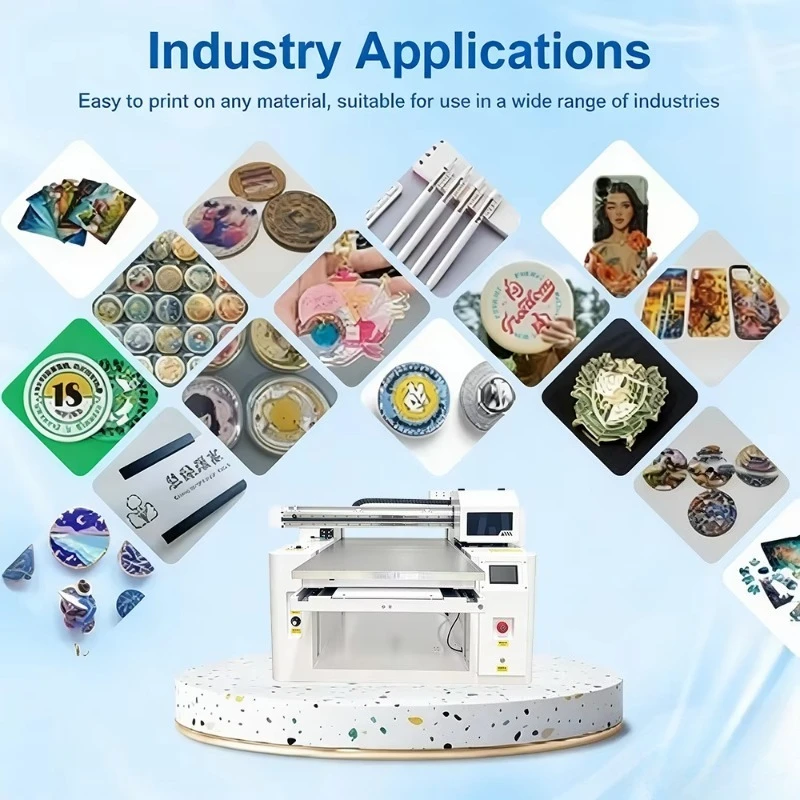 High-accuracy 6090 Uv Flatbed Printer Led Uv Machine Mug Phone Vision Positioning Uv Printer for Glass Board Printing