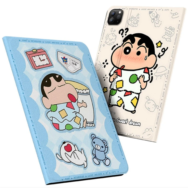 

Crayon Shin-chan для iPad, чехол для iPad 8 9 10 10,2 дюйма A16 11 дюймов, чехол для планшета Air3 4 5 10,9 дюйма M2 M3 Pro4 5 6 12,9 дюйма M4 Защитный чехол