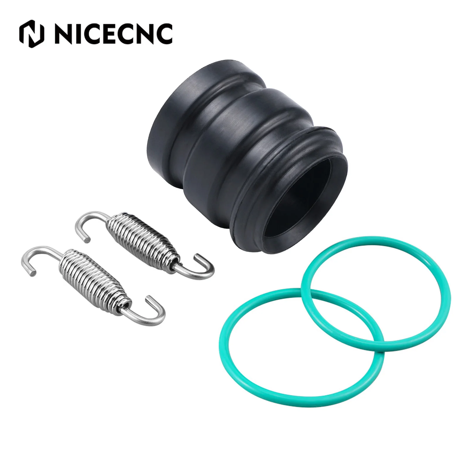 

NICECNC For KTM EXC 300 EXC XCW SX XC MXC Six Days Freeride 250 300 1998-2016 Exhaust Coupler Kit Muffler Tailpipe Rubber Seal