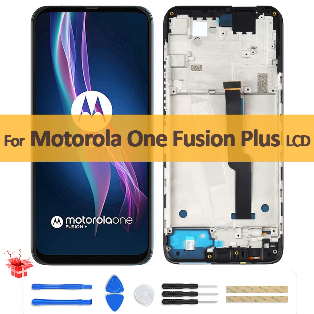 

Original 6.5" Display For Motorola One Fusion Plus LCD XT2067-1/2/3 Touch Screen Digitizer Assembly For Moto One Fusion+ Display