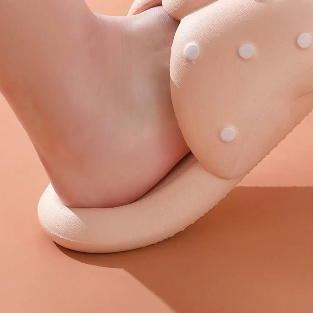 البولكا نقطة الشريحة النعال النساء الحلو المضادة للانزلاق Bowknot النعال منزل حذاء مسطح مفتوح الأصابع سميكة سوليد النعال الإناث #2