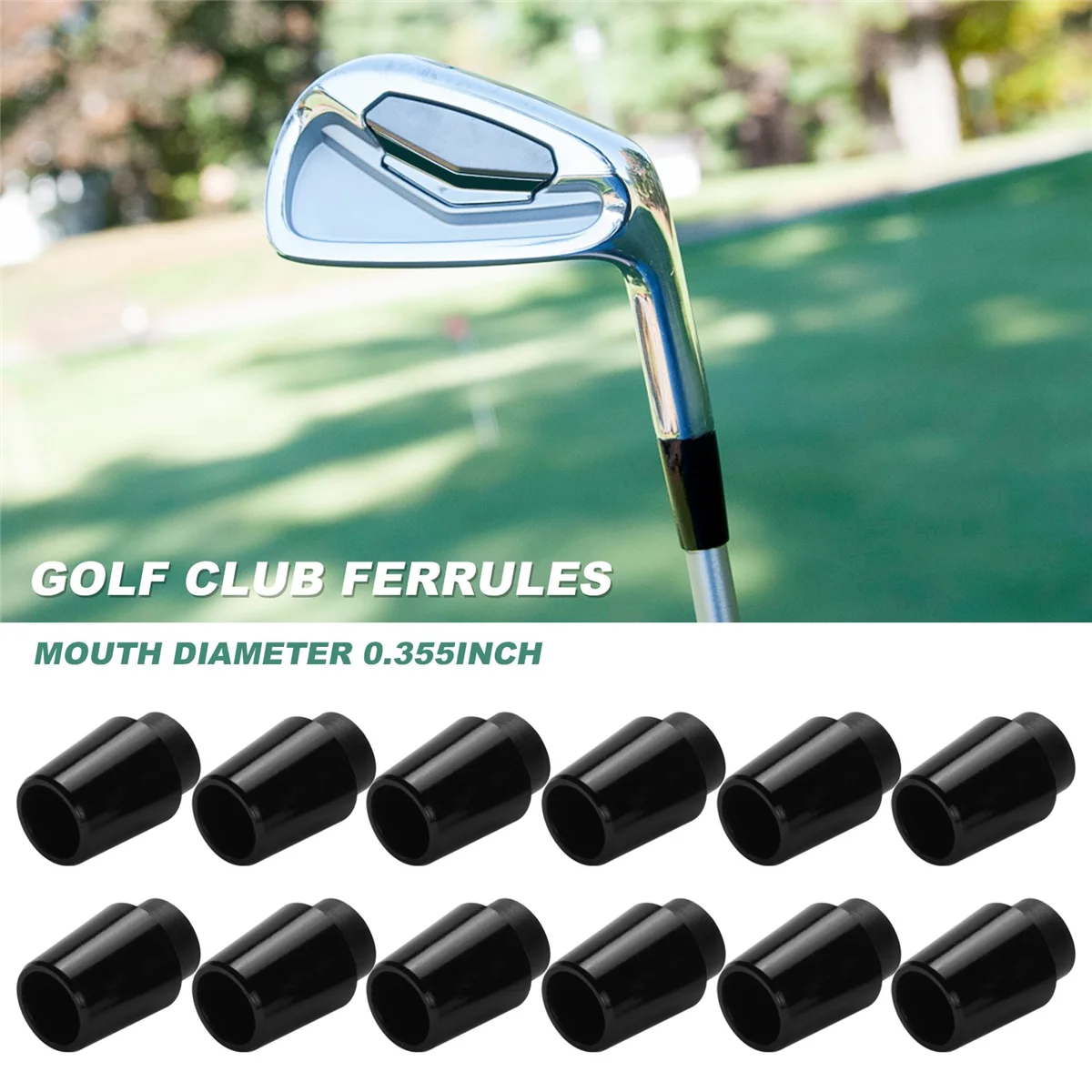 PXG 아이언과 호환되는 핫 딜 12Pcs 골프 페룰 0.355 인치 팁 아이언 샤프트 골프 클럽 샤프트 슬리브 어댑터