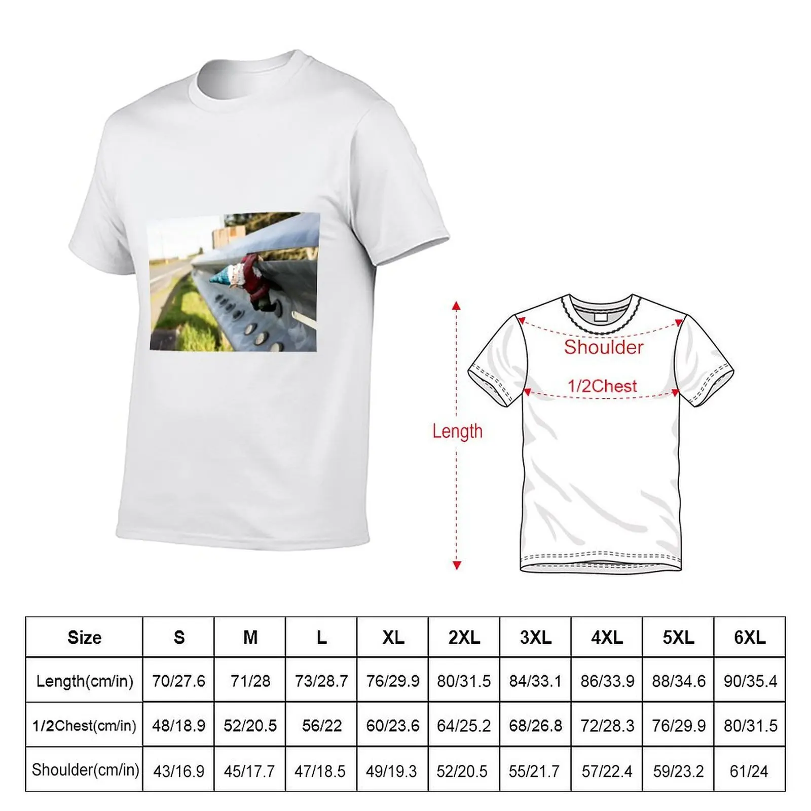Guard Rail Gnome I T-Shirt summer tops man clothes men t shirt