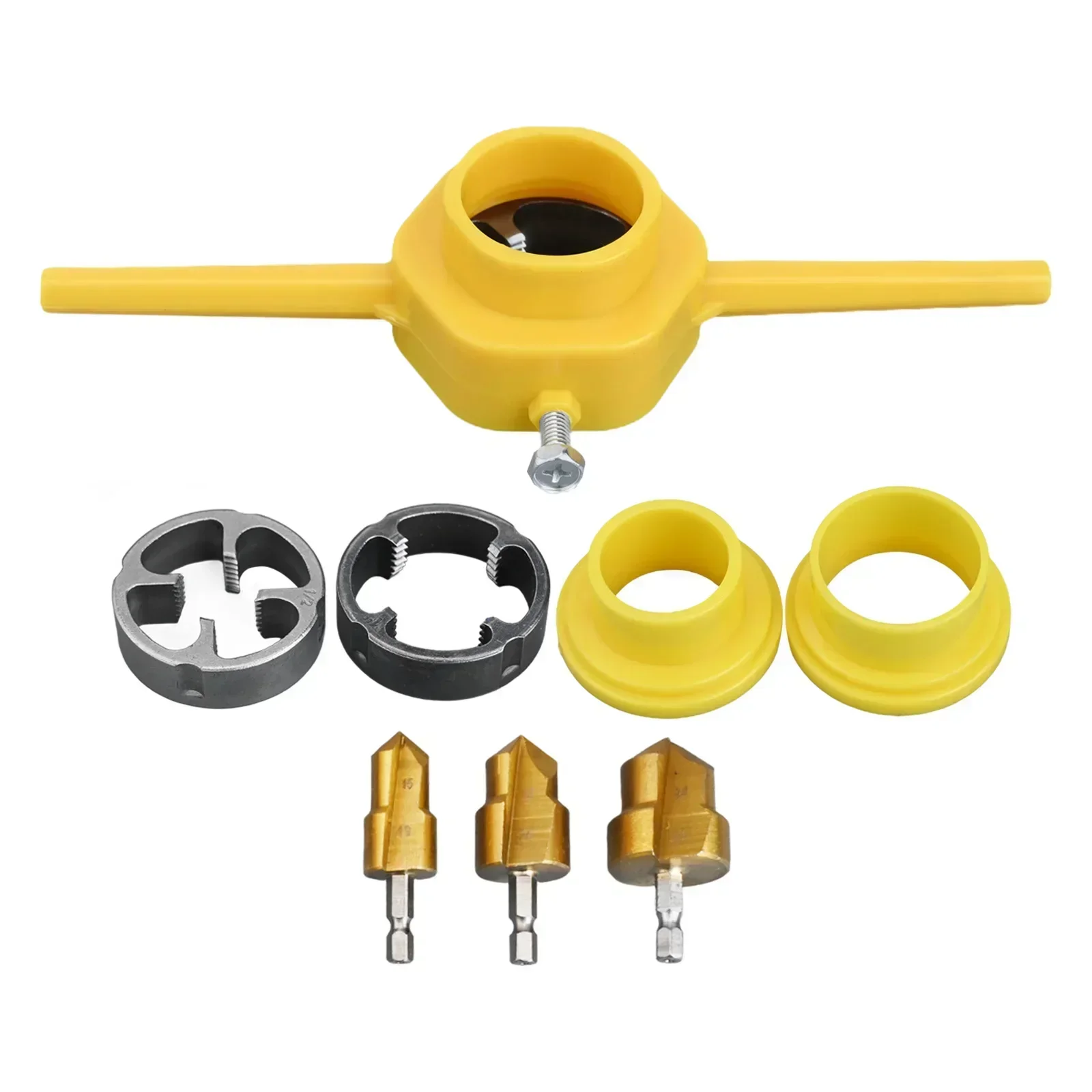 Water Pipe Expansion Drill Wrench Set Hole Expanding Tools Plastic Pipe Lifting Drill Bits Wrench Water Pipe Drilling Tool