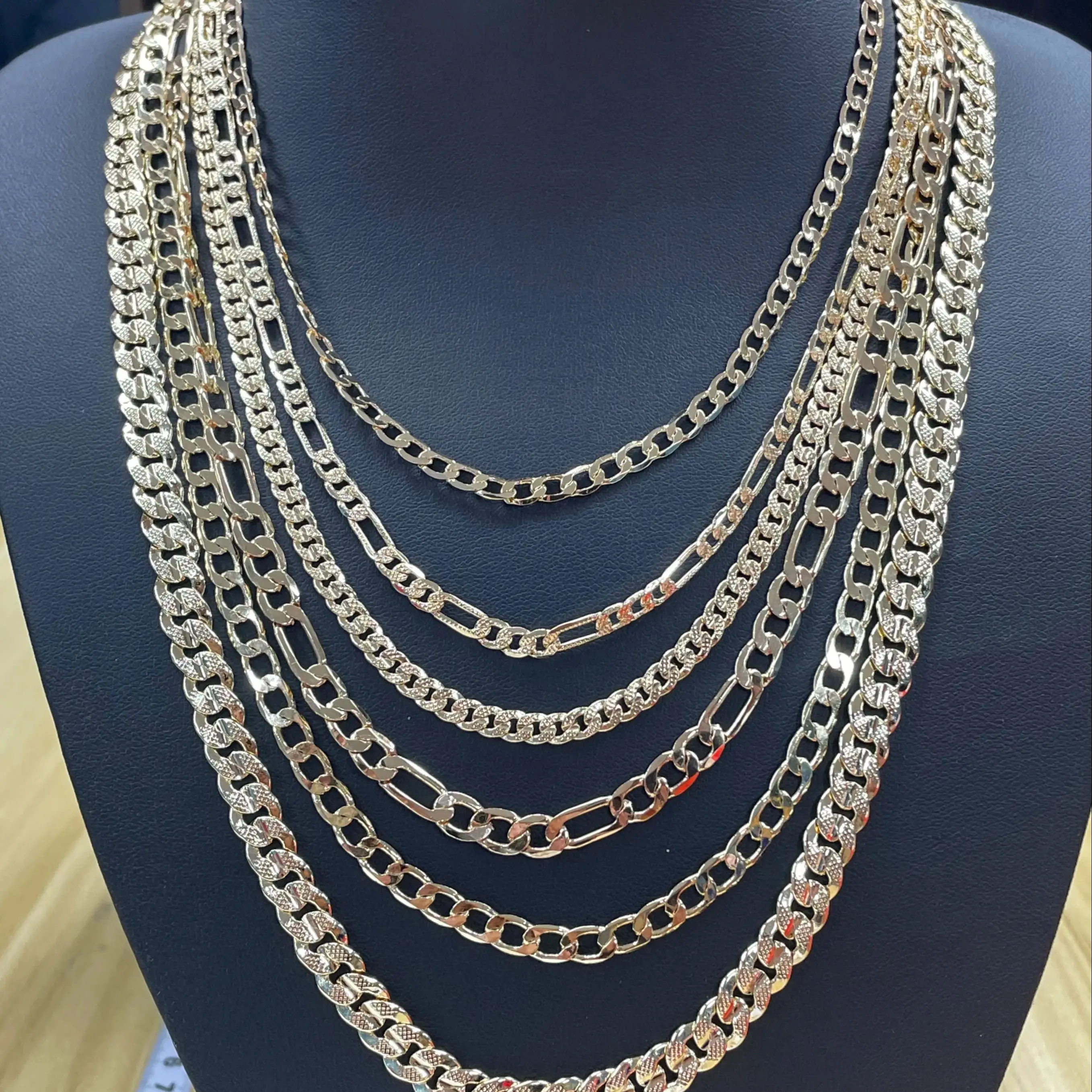 

14K Pendant Necklace Fashion Various Styles 3 Pieces Necklace Wholesale Free Shipping