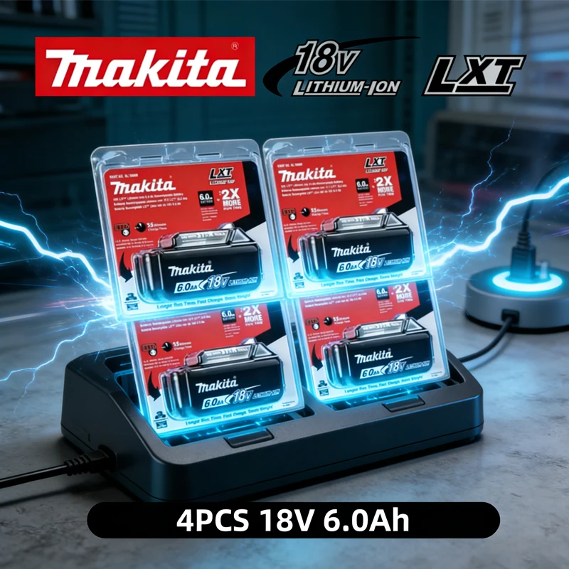 

Makita 18V 6.0Ah Li-ion Battery Genuine Replacement for DTW700 DHP487 DTD173 DHW180 DHG181 DGA40418V Tools