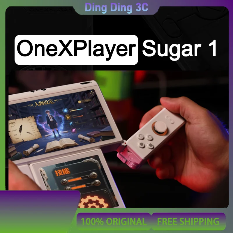

OneXPlayer Sugar 1, трансформируемая игровая консоль с двойным экраном, портативная игровая консоль Snapdragon G3gen3 3,92 + 6,01 дюйма, джойстик Oled Screen Hall