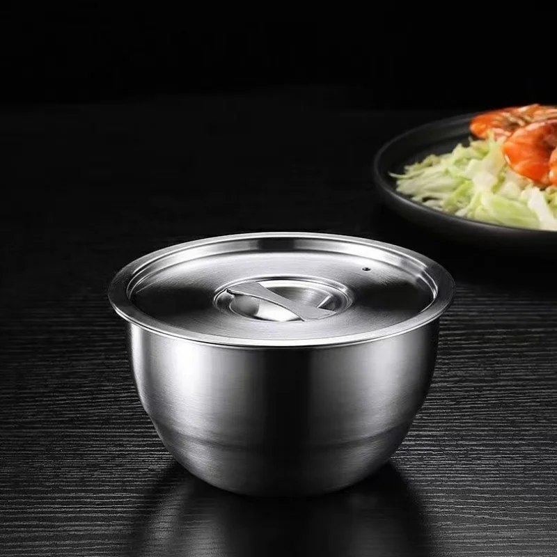 Stainless Steel Stew Pot Steam Bowl with Lid Steam Soup Cup Japanese French Cuisine Egg Steamer Bird's Nest Steamed Rice Kitchen