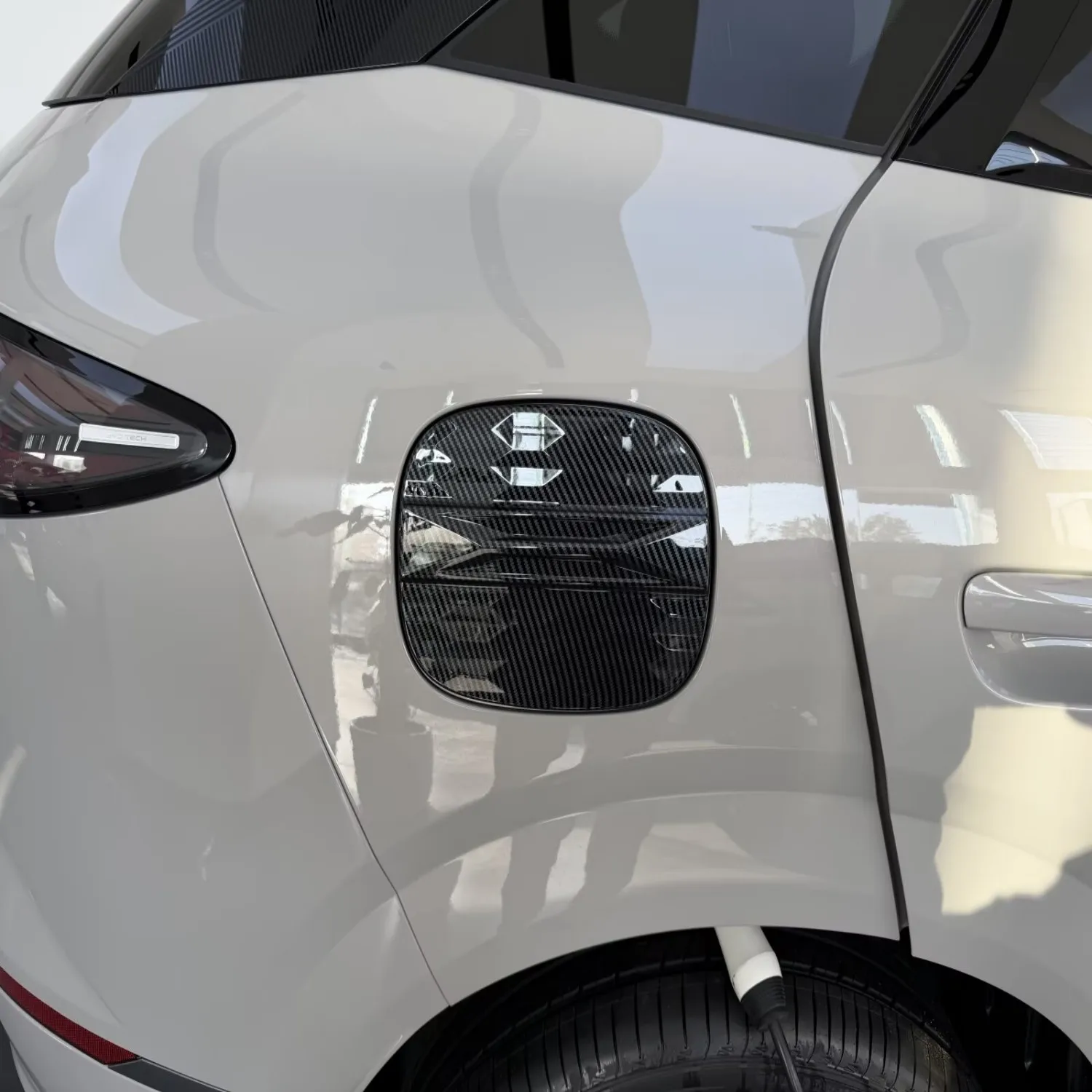 Fuel Tank Cap Trim for BYD Sealion 06 EV 2025 2026 ABS Fuel Lid Cover Self-Adhesive Exterior Accessories 2pcs