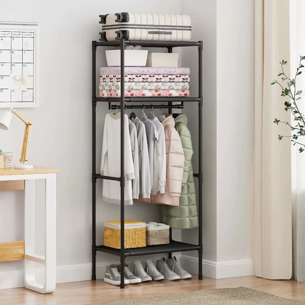 Simple Wardrobe Clothes Hanger Storage Rack Multi Purpose Shoe Rack Single Row Space Saving Storage Device Multi Layer Storage