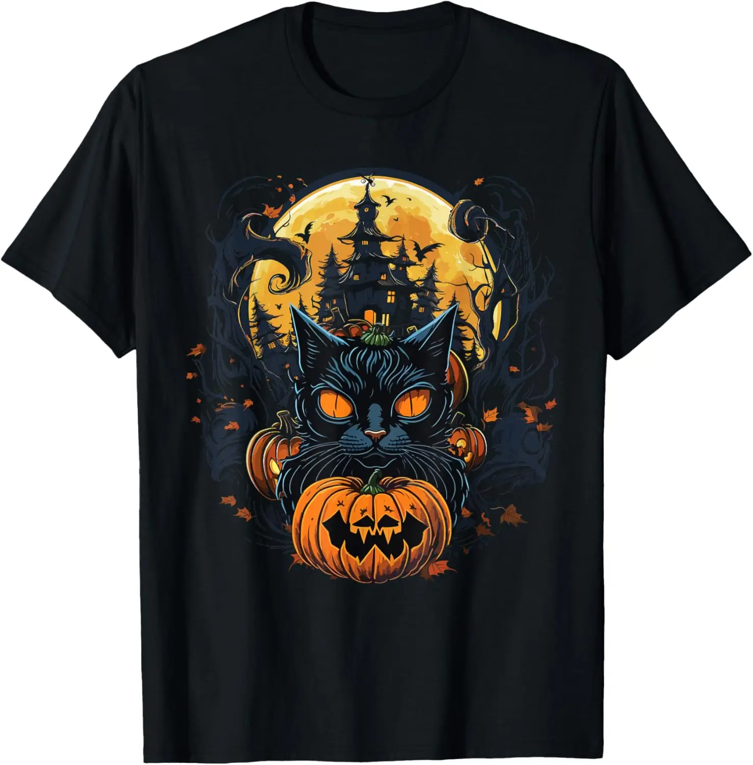 

Sarcastic Cat Halloween Costume Party Funny Cat tee Pumpkin T-Shirt