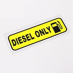 Warning Car Sticker Diesel Only Decoration Waterproof Cool PVC Decal Motorcycle Car Accessories