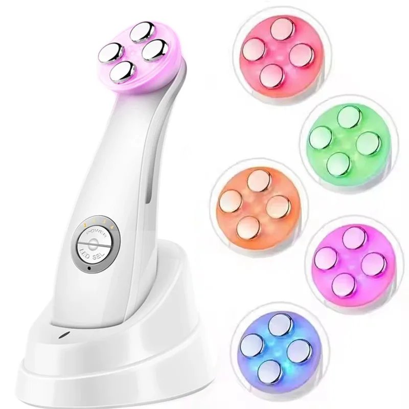 Mesoterapia electroporación RF radiofrecuencia máquina de rejuvenecimiento Facial LED fotones cuidado de la piel estiramiento Facial apretar masajeador